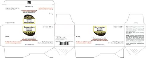 Rocuronium Bromide Injection Fda Prescribing Information Side