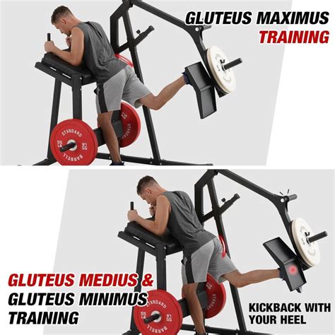 Gmwd Kickback Machine Glute Training Machine Plate Loaded