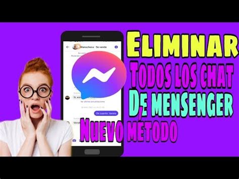 COMO BORRAR LOS CHATS DE MESSENGER ACTUALIZADO ELIMINAR LOS CHATS DE