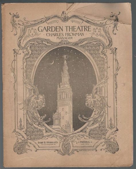 Who Was Appearing At The Madison Square Garden Theatre 116 Years Ago Today