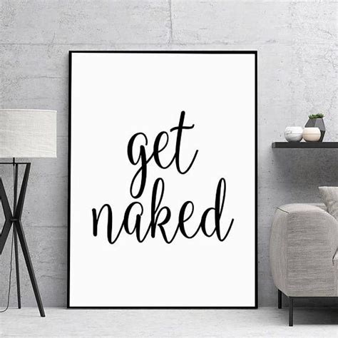 Bathroom Print Get Naked Get Naked Bathroom Sign Get Naked Bathroom