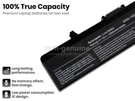 Dell Inspiron 15 long life replacement battery | Canada Laptop Battery