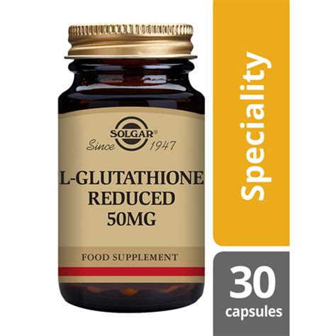 Solgar L Glutathione 50mg 30 Vegetable Capsules Health Matters