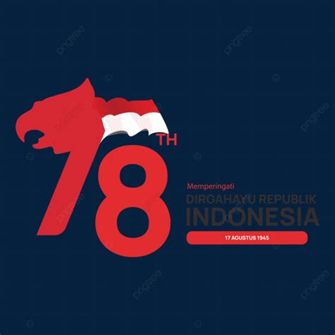 Official Logo Of Hut Ri 78 Year 17 August 1945 Vector Download Indonesia Independence Day 2023