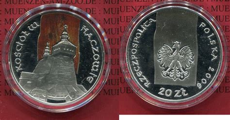 Polen Poland Zloty Silber Polen Zloty Haczowie Kirche