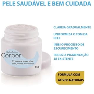 Creme Clareador De Joelhos E Cotovelos Corpori Abelha Rainha G