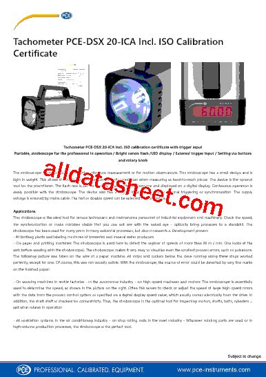 Pce Dsx Ica Datasheet Pdf Pce Instruments