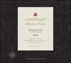 Chappellet 2016 Hideaway Vineyard Mountain Estates Cabernet Sauvignon