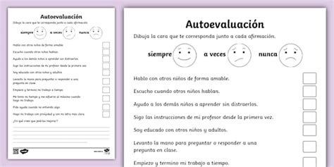 Hoja de actividad autoevaluación l insegnante ha fatto