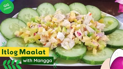 Salted Egg Salad I Itlog Maalat With Mangga Youtube