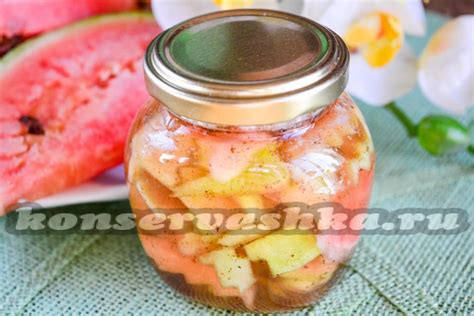Маринованные арбузные корки в банках на зиму | Заготовки на зиму ...