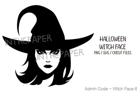 Halloween Witch Face SVG, PNG (2662914)