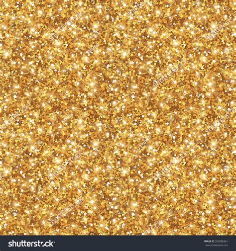 Gold Glitter Texture Seamless Sequins Pattern Stock Vector 303088361