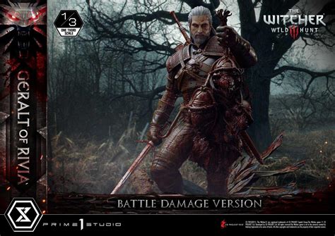 The Witcher Geralt Of Rivia Battle Damaged Version Prime Studio