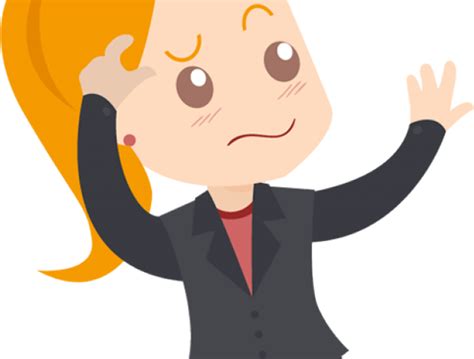 Expression Clipart Confused Customer Confused Cartoon Png 640x480