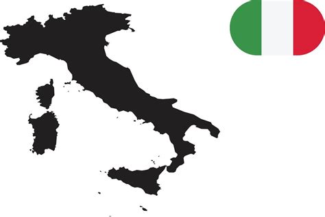 map and flag of Italy 11175560 Vector Art at Vecteezy