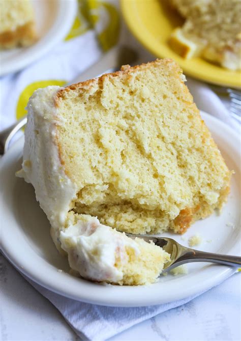 Lemon Chiffon Cake With Frosting