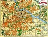 Pharus Pharus Historischer Stadtplan Breslau Wrocław 1945