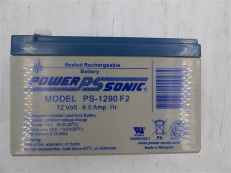 Power Sonic Ps F Sealed Rechargeable Lead Acid Battery Volt