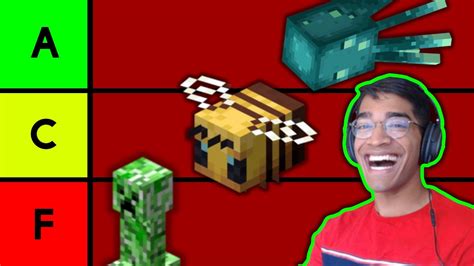 I Ranked EVERY Mob In Minecraft YouTube