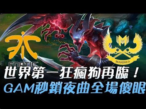 FNC vs GAM 世界第一狂之瘋狗再臨 GAM秒鎖夜曲全場傻眼顫抖吧世界賽 2017 世界大賽小組賽 Day1