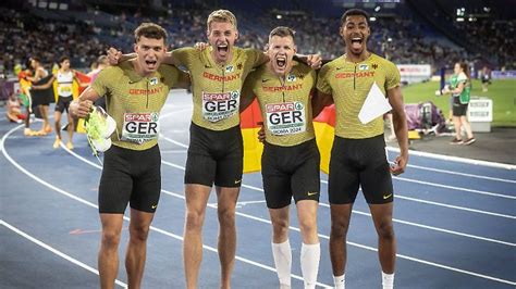 Deutsche 4x400 Meter Staffel Sprintet Furios Zu EM Bronze N Tv De