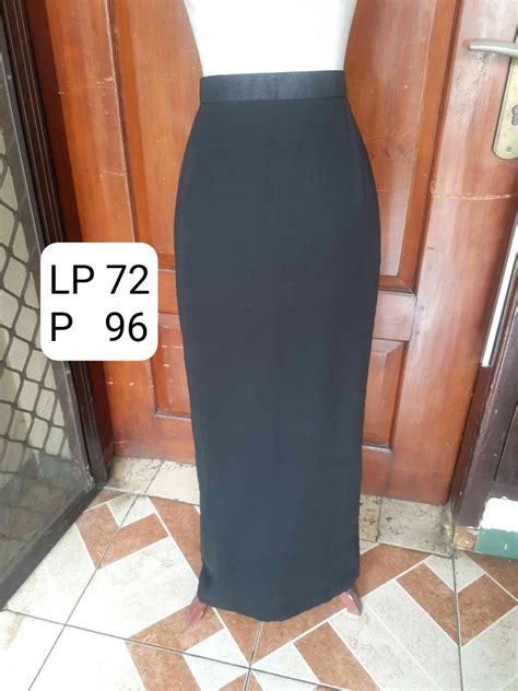 Rok Span Hitam Panjang Long Maxi Skirt Fesyen Wanita Pakaian Wanita