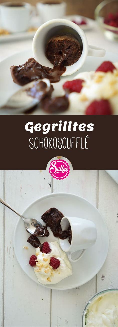 Gegrilltes Schokosoufflé mit Sally Didi Maier mit flüssigem Kern