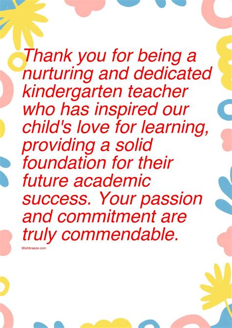 54 Thank You Messages Wishes And Captions For Kindergarten Teachers