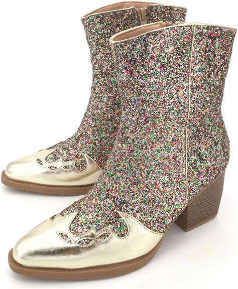 Weloveshoes SmileFavorites Dames Cowboylaarzen Met Hak Imitatieleer