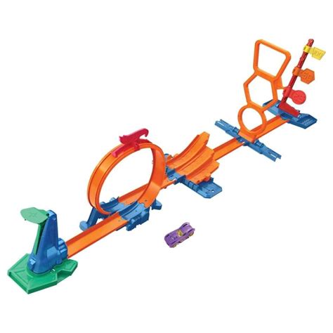 Amazon Hot Wheels Toy Car Track Set With 1 64 Vehicle STEAM
