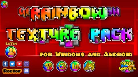 My Rainbow Texture Pack Windows Android Geometry Dash 2 2 YouTube