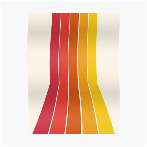 Rad Retro Throwback 70s 1970s Stripe Beach 70 S Vibes Minimal Art By