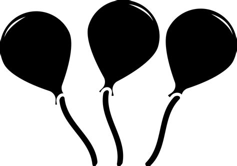 Black balloons on white background. 24288354 Vector Art at Vecteezy