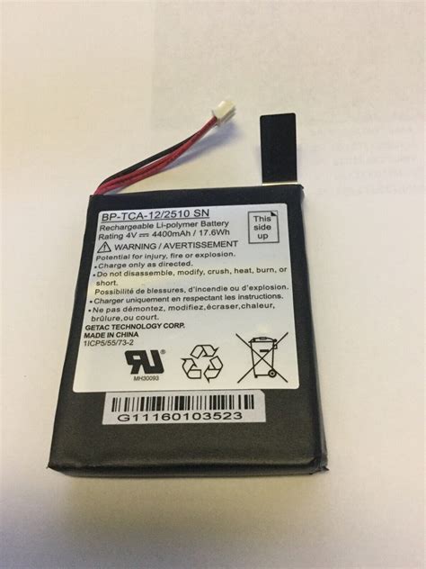 Replacement Battery For Getac Bp Tca Sn V W Rechargeable