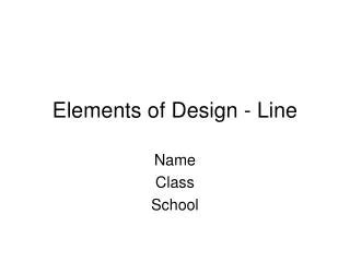 PPT - Design elements - Line PowerPoint Presentation, free download ...