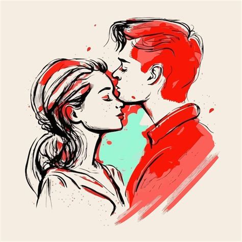 Premium Vector Couple In Love And A Romantic Couple Vector Illustration