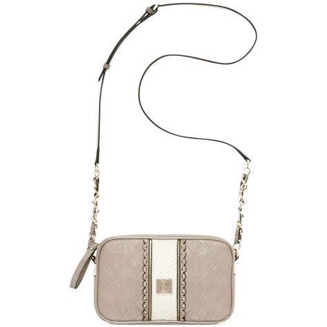 Lyst Guess Miss Social Petite Crossbody Camera Bag In Natural