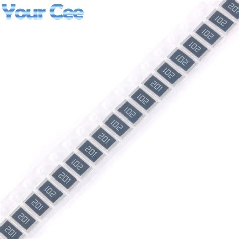 50 Pcs 2512 Chip Resistor 1w 200 Ohm 200r Smd Resistor 201 5 Diy Kit