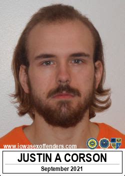 Justin Anthony Corson Sex Offender In Incarcerated IA IA23171
