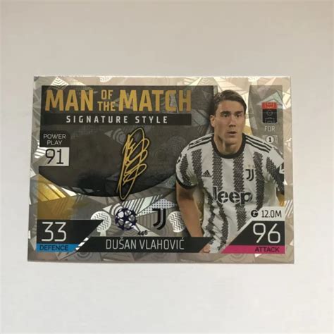 N Dusan Vlahovic Juventus Match Attax Topps Eur