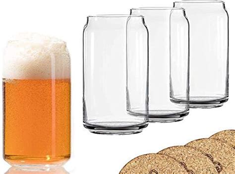 Ecodesign Drinkware Beer Glass Can Shaped 16 Oz Pint Beer