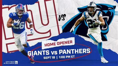 2022 New York Giants Schedule Giants To Host Carolina Panthers In Home