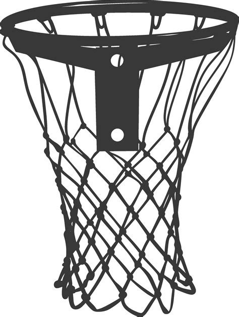 AI generated silhouette basketball hoop black color only 42386013 ...