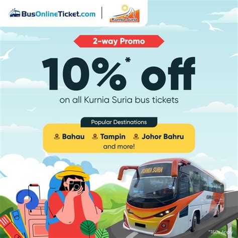 Bus Online Ticket Offers: Get 10% Off Kurnia Suria 2-way Bus Tickets ...