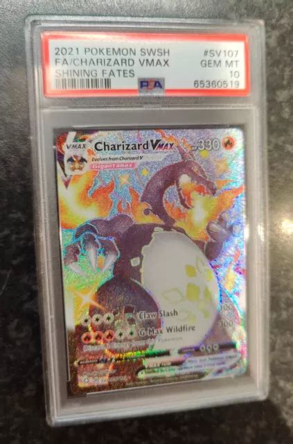 CHARIZARD VMAX SV107 Shining Fates Full Art Pokémon Karte 2021 bewertet