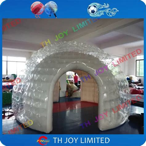 free shipping, 4m/ 5m Diameter clear dome tent, portable inflatable ...