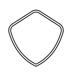 Outline shape football Royalty Free Vector Image