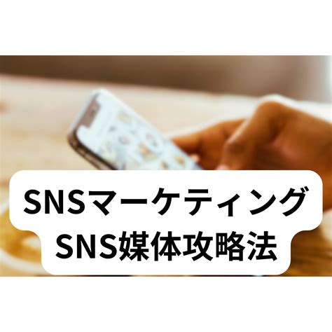 Snsマーケティングで使えるsns媒体の攻略法 マーケティングプランナー