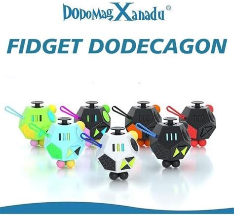 Fidget Dodecagon 12 Side Fidget Toy Cube Relieves Stress And Anxiety